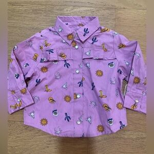 Wrangler Western-Themed Purple ruffle
Baby girls top 6-9m NWT